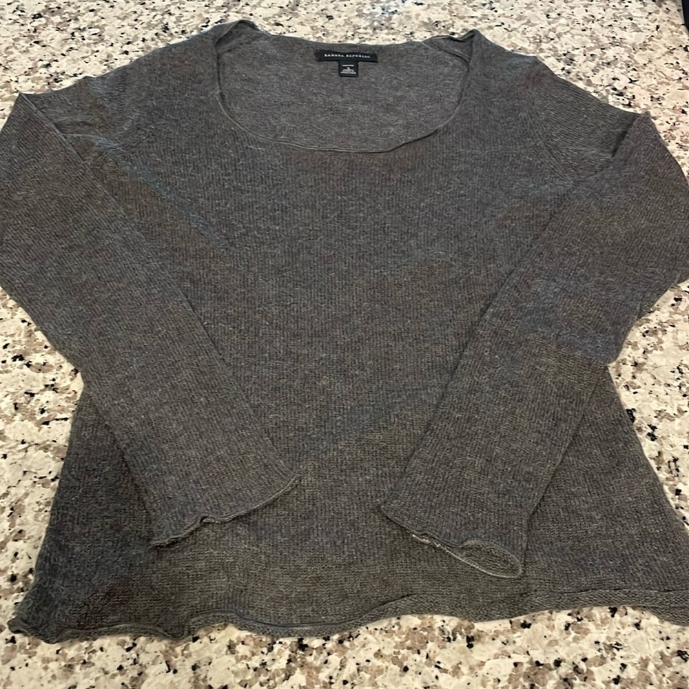 BR cashmere alpaca cotton Small P round neck sweater great condition